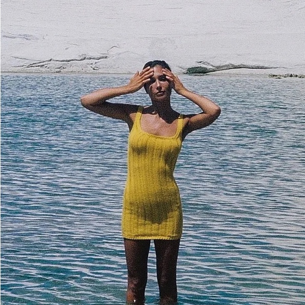 NAKD Yellow Knit Mini Dress